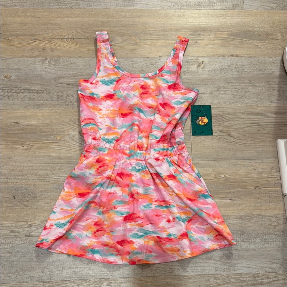 Colorful Watercolor Tank Dress